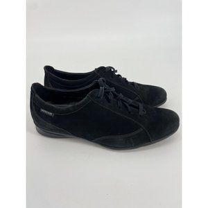 Mephisto Air Jet Black Suede Shoes Size 7.5